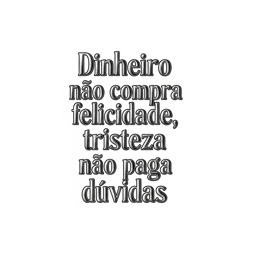 Dinheiro Não Compra Felicidade Tattoo: Illustrative Design & Meaning