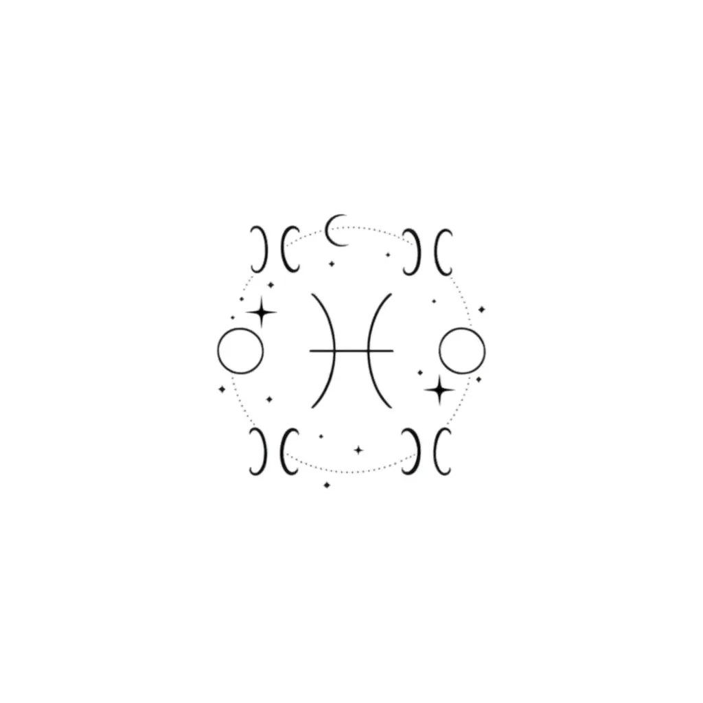 Pisces, Aries, Leo Constellation Tattoo - Minimalist Zodiac Design Pisces, Aries, Leo Constellation Tattoo - Minimalist Zodiac Design