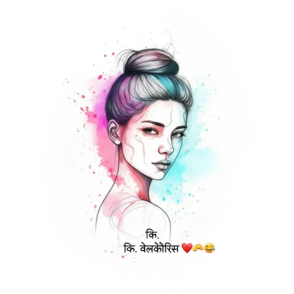 Watercolor Portrait Tattoo of कि. बेलकैरिस ❤️🫶🏽