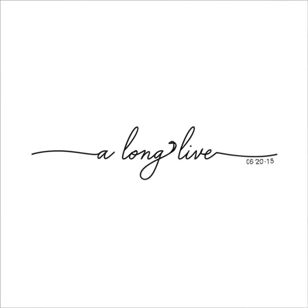 A Long Live Minimalist Tattoo Design with Bible Verse A Long Live Minimalist Tattoo Design with Bible Verse