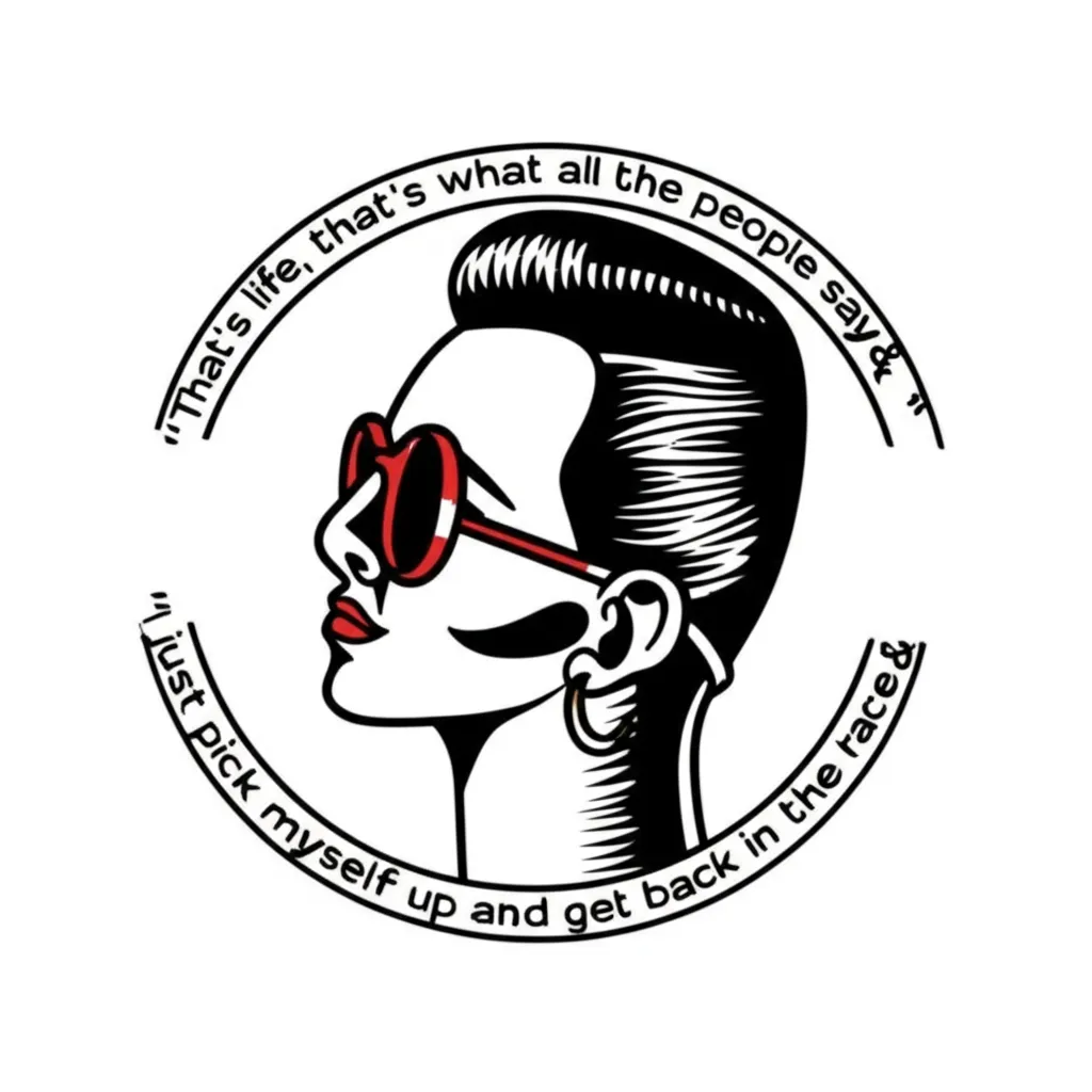 That's Life Traditional Tattoo Design