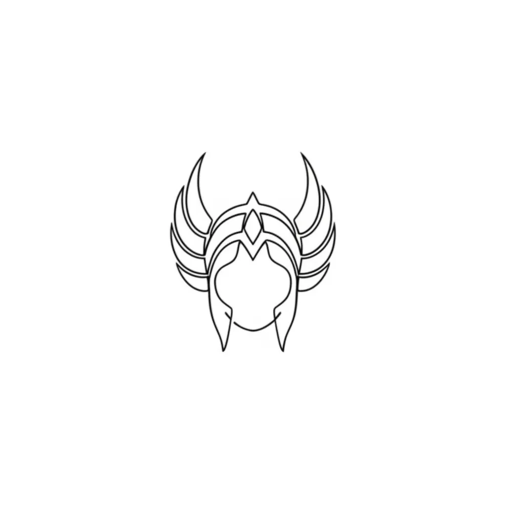 Minimalist She-Ra Princess of Power Secret Code Tattoo Design