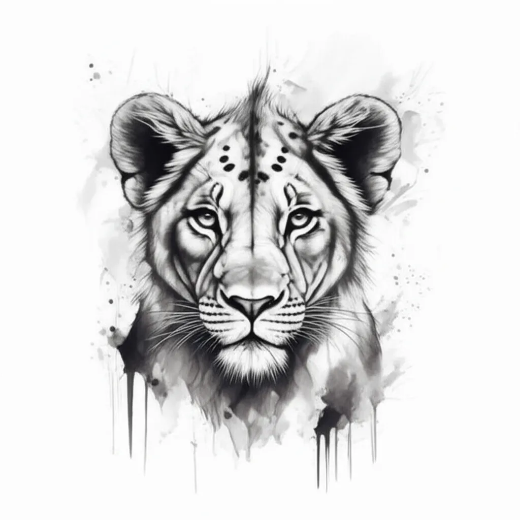 Made for More Simba Proverbs 31 Watercolor Lion Tattoo