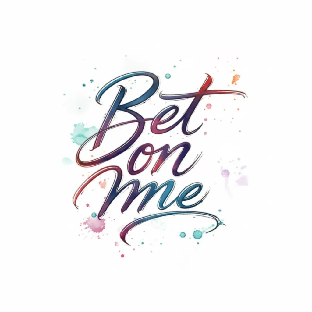 Bet on Me Watercolor Tattoo Design for Arm Bet on Me Watercolor Tattoo Design for Arm