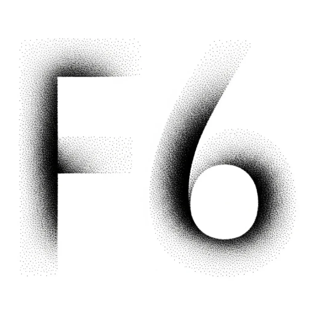 Dotwork F6 Tattoo Design