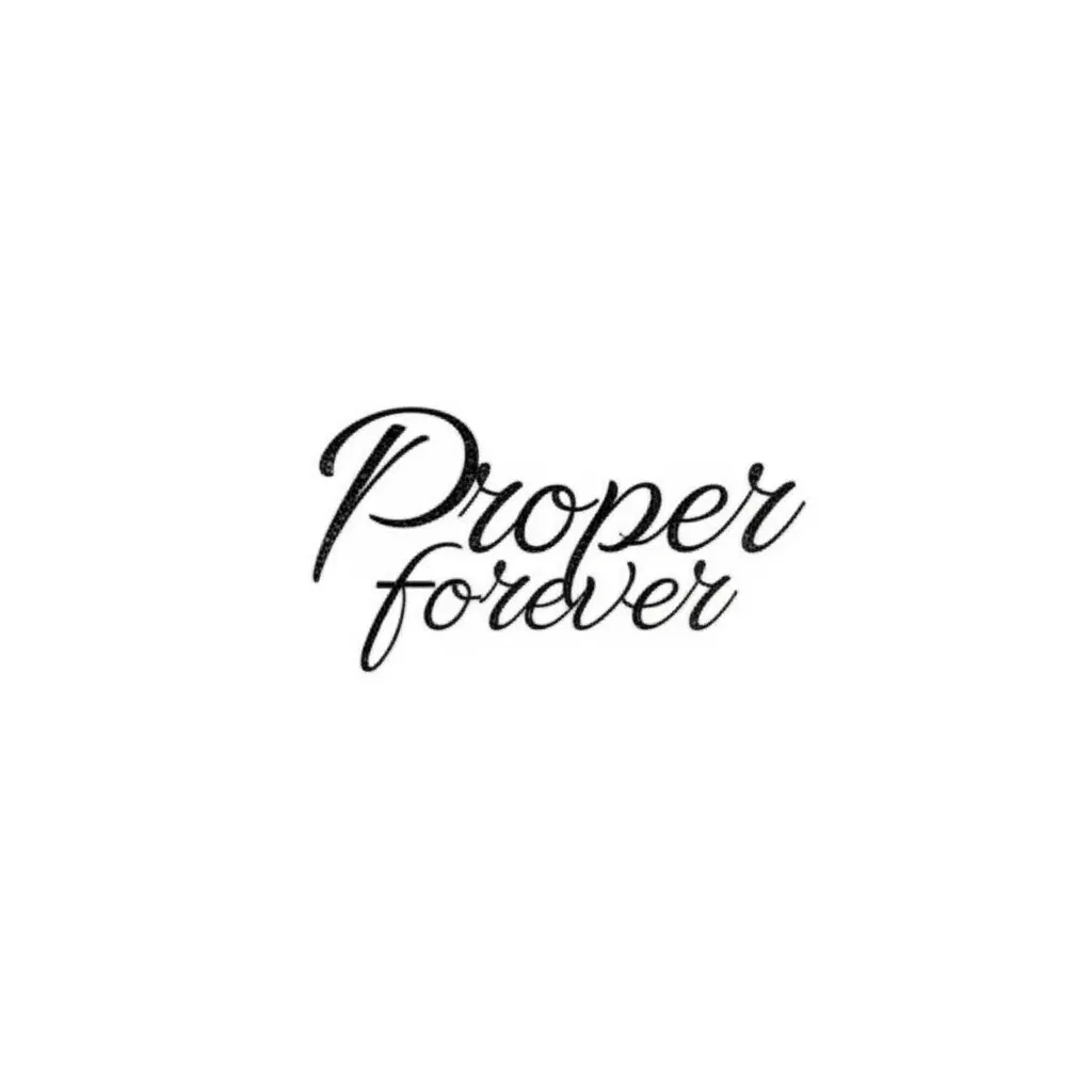 Proper Forever Fine Line Tattoo Design