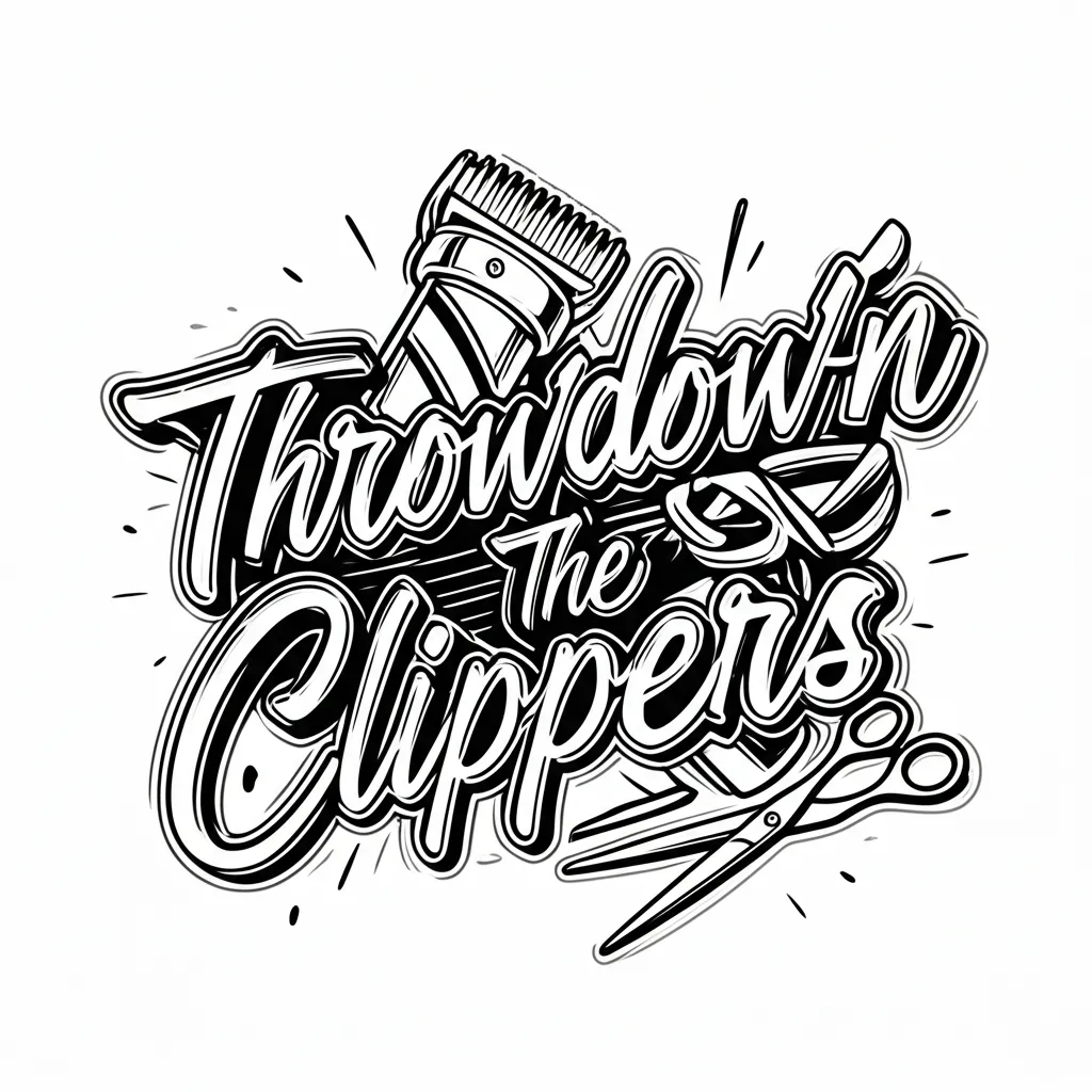 Throwdown the Clippers Graffiti Tattoo Design