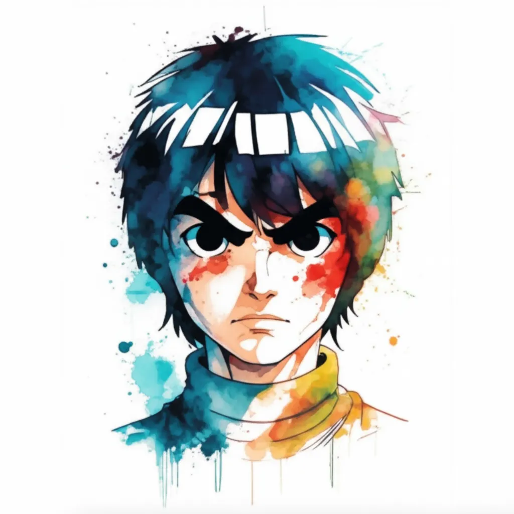 Watercolor Rock Lee Itachi Arm Sleeve Tattoo Idea Watercolor Rock Lee Itachi Arm Sleeve Tattoo Idea