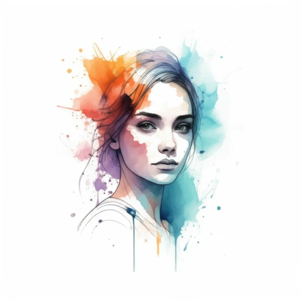 Watercolor Woman Tattoo: Express Your Choice with Art Watercolor Woman Tattoo: Express Your Choice with Art