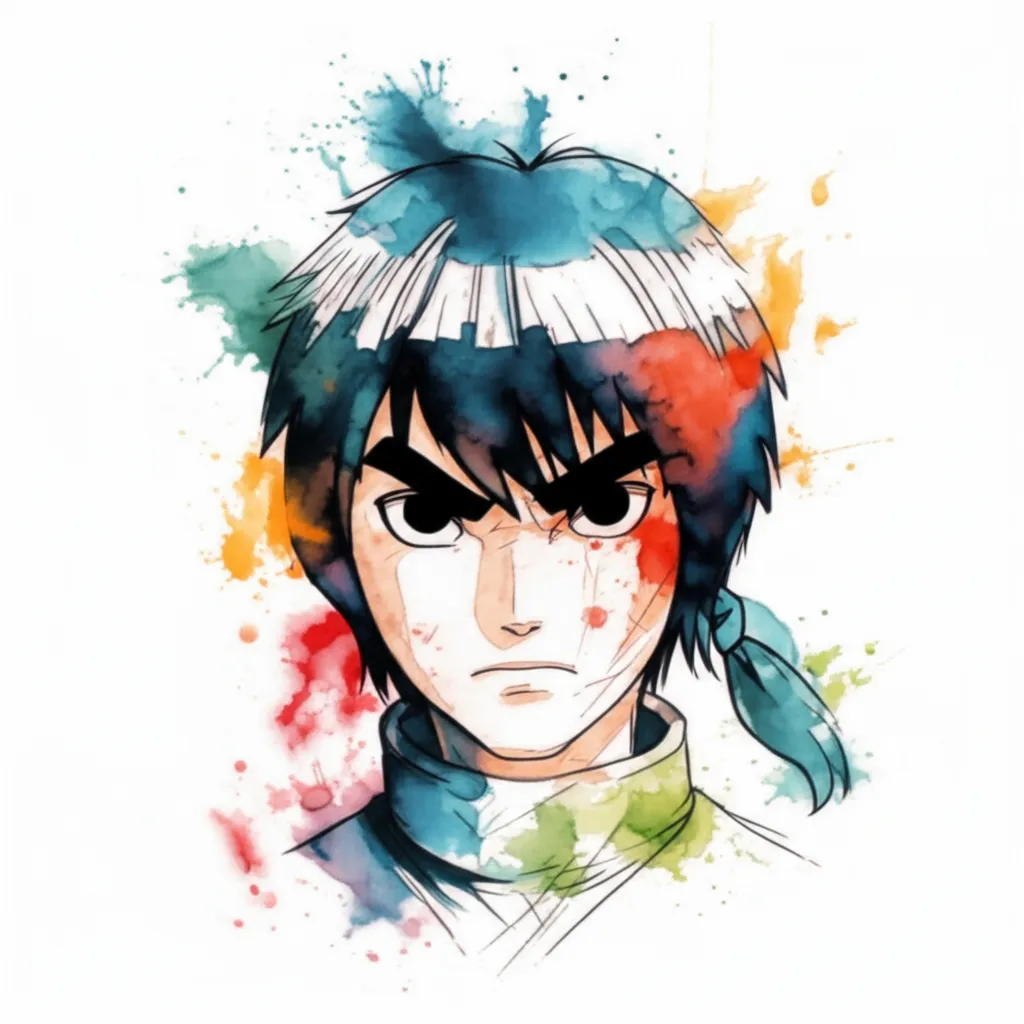 Rock Lee & Itachi Watercolor Arm Sleeve Tattoo Rock Lee & Itachi Watercolor Arm Sleeve Tattoo