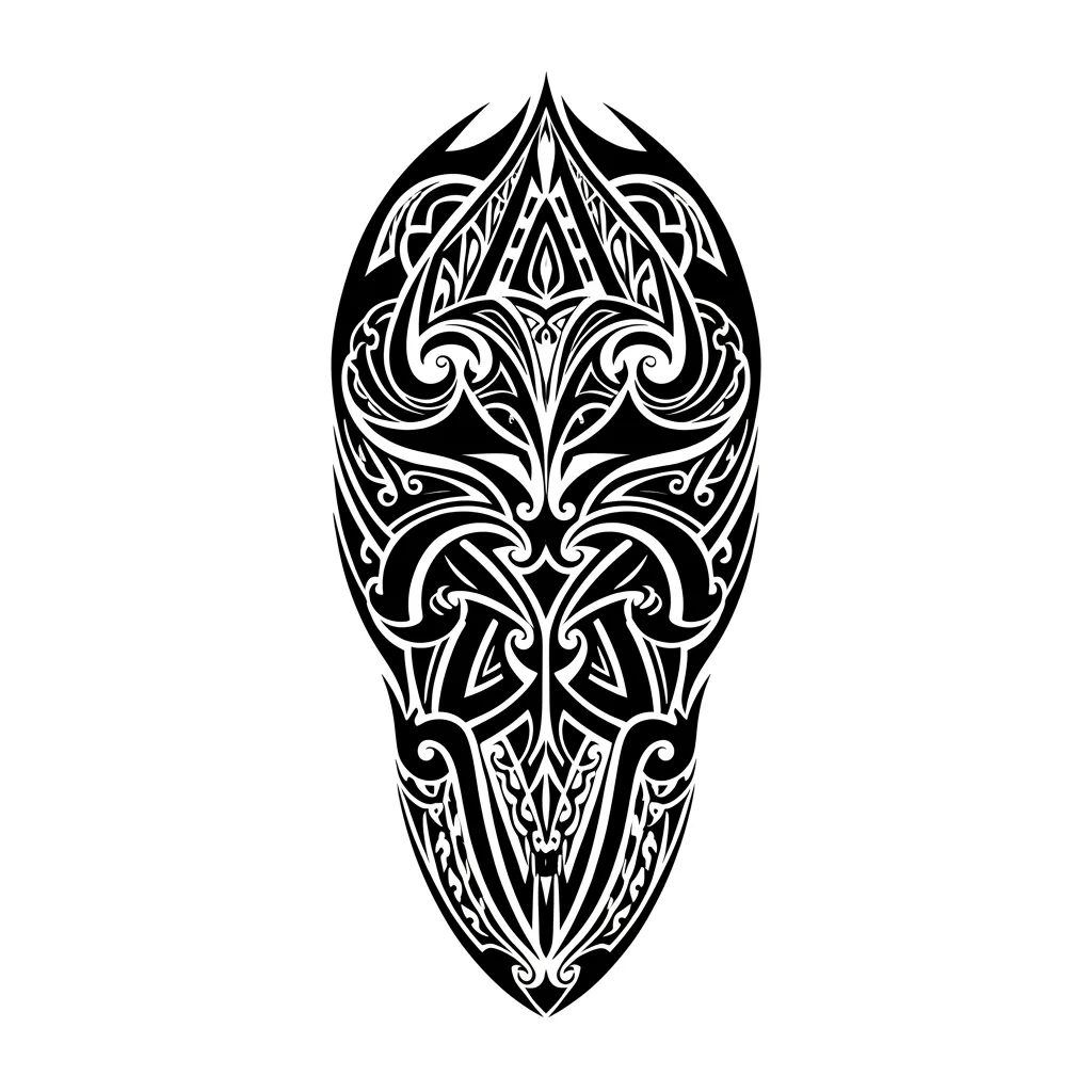 Bold Samoan Tribal Tattoo for Shoulder, Chest, and Arm