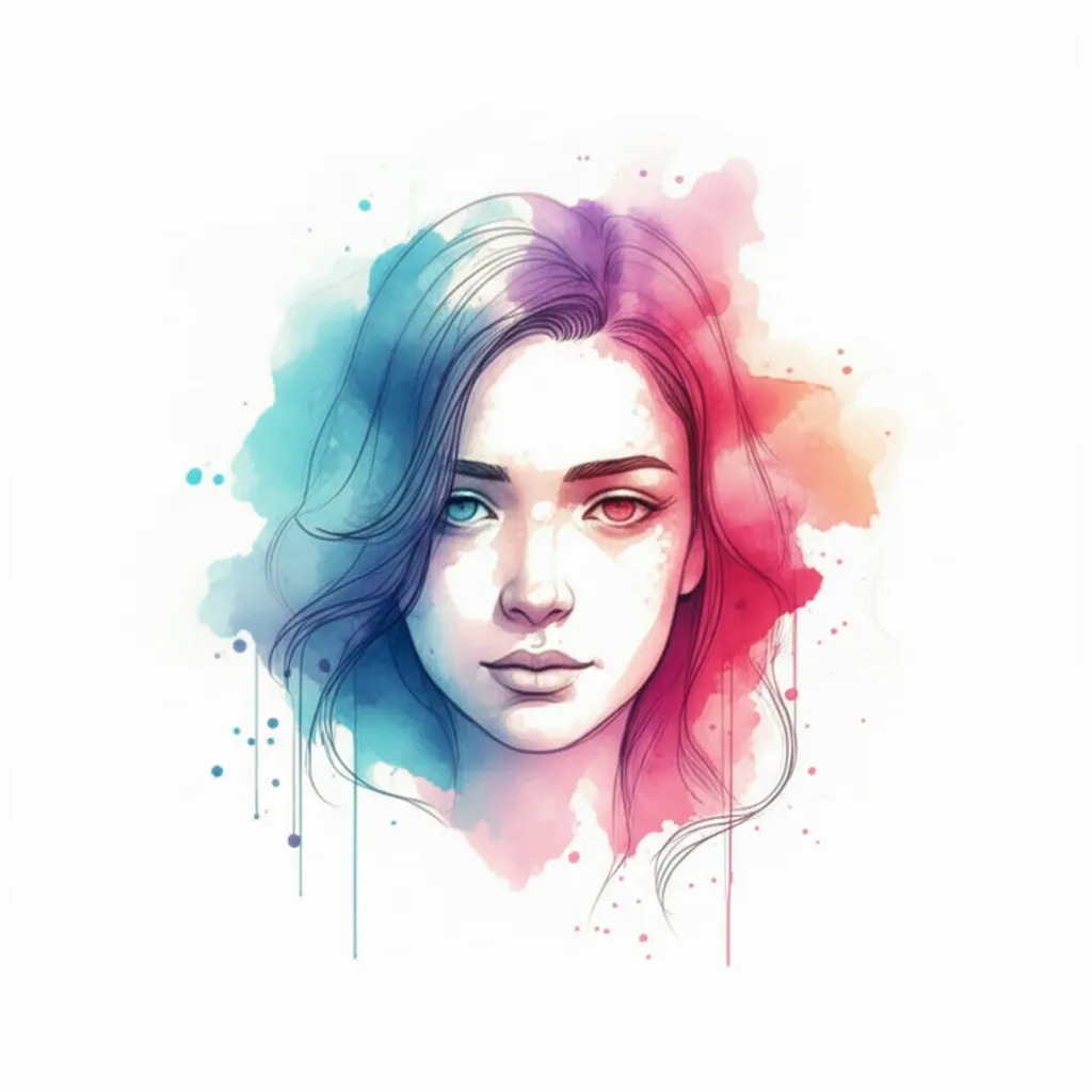 Watercolor Portrait Tattoo: Sonder, Trust, and Subtle Heartbreak