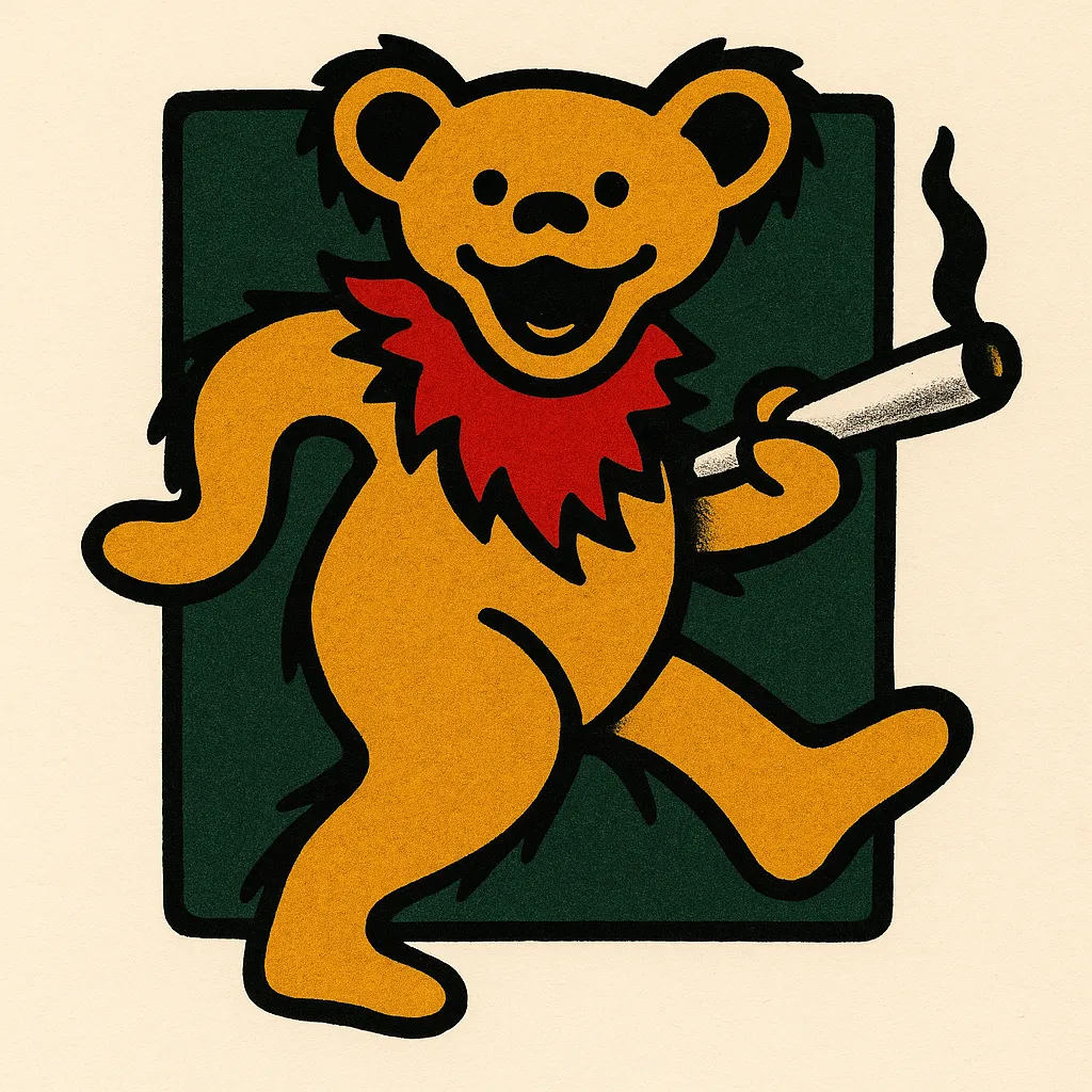 Grateful Dead Bear American Traditional Tattoo Design Grateful Dead Bear American Traditional Tattoo Design