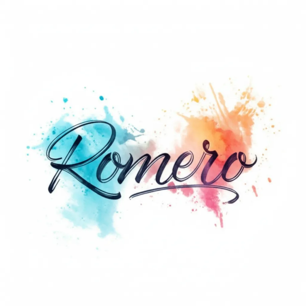 Watercolor Romero Forearm Tattoo Design