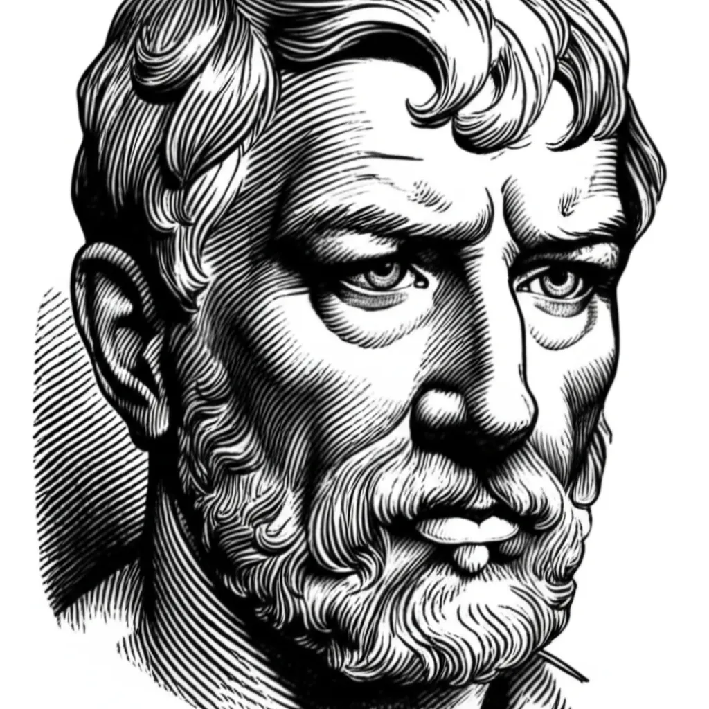 Illustrative Roman Anthony Face Tattoo on Leg Illustrative Roman Anthony Face Tattoo on Leg