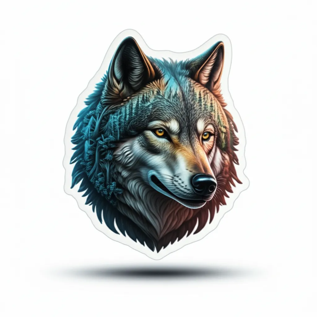 3D Forest Wolf Tattoo Design: A Majestic Blend of Nature and Art