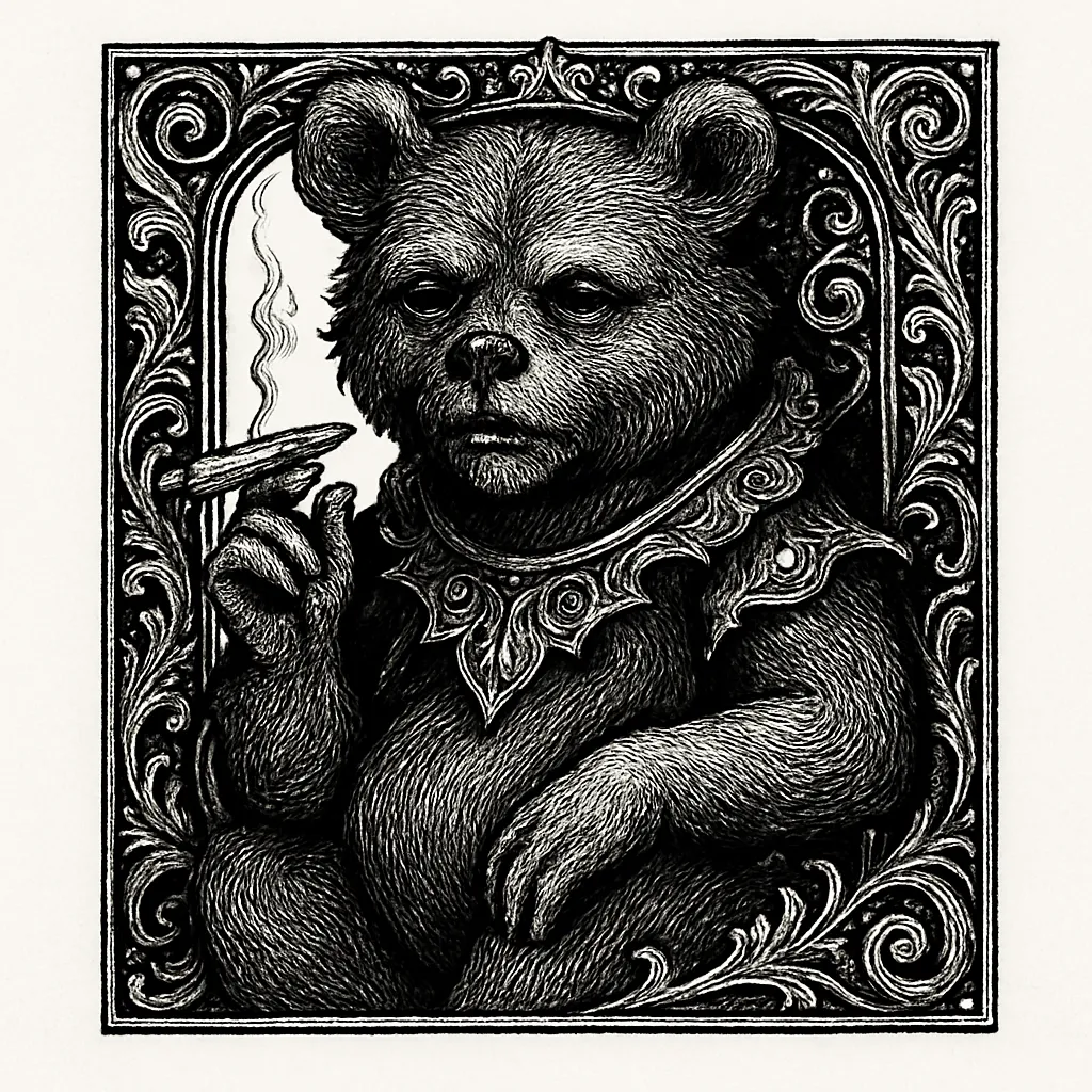 Grateful Dead Bear Gothic Tattoo Design