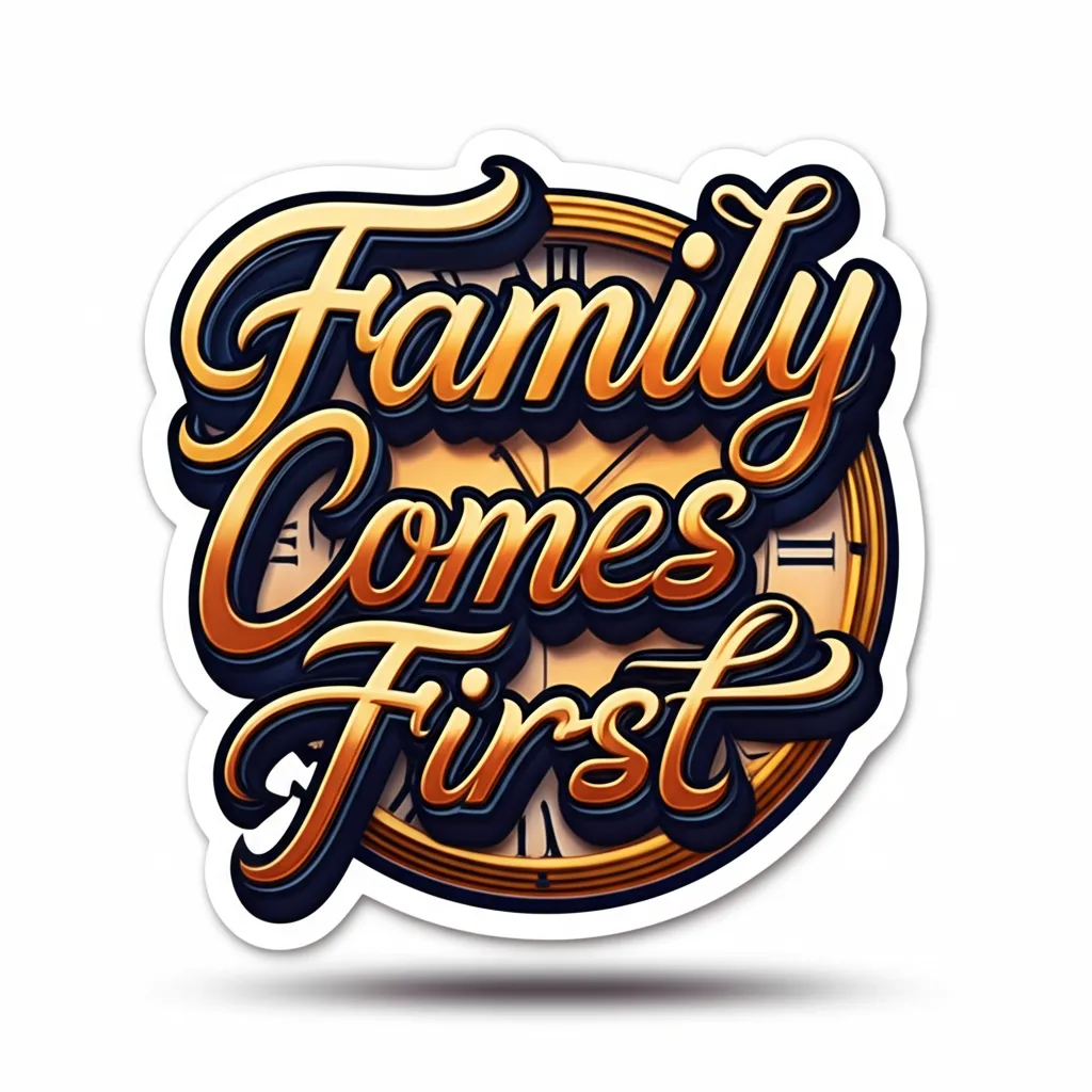 Family Comes First Clock 3D Tattoo Design for Forearm Family Comes First Clock 3D Tattoo Design for Forearm