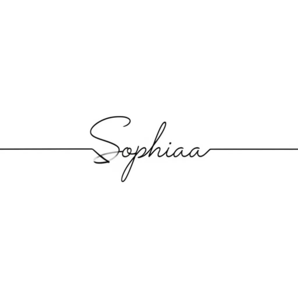 Sophiaa Minimalist Name Tattoo Design Sophiaa Minimalist Name Tattoo Design