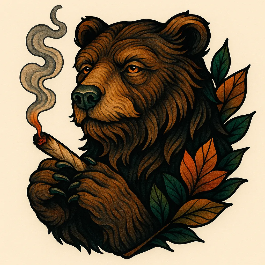 Grateful Dead Bear Tattoo: Neo-Traditional Design Grateful Dead Bear Tattoo: Neo-Traditional Design