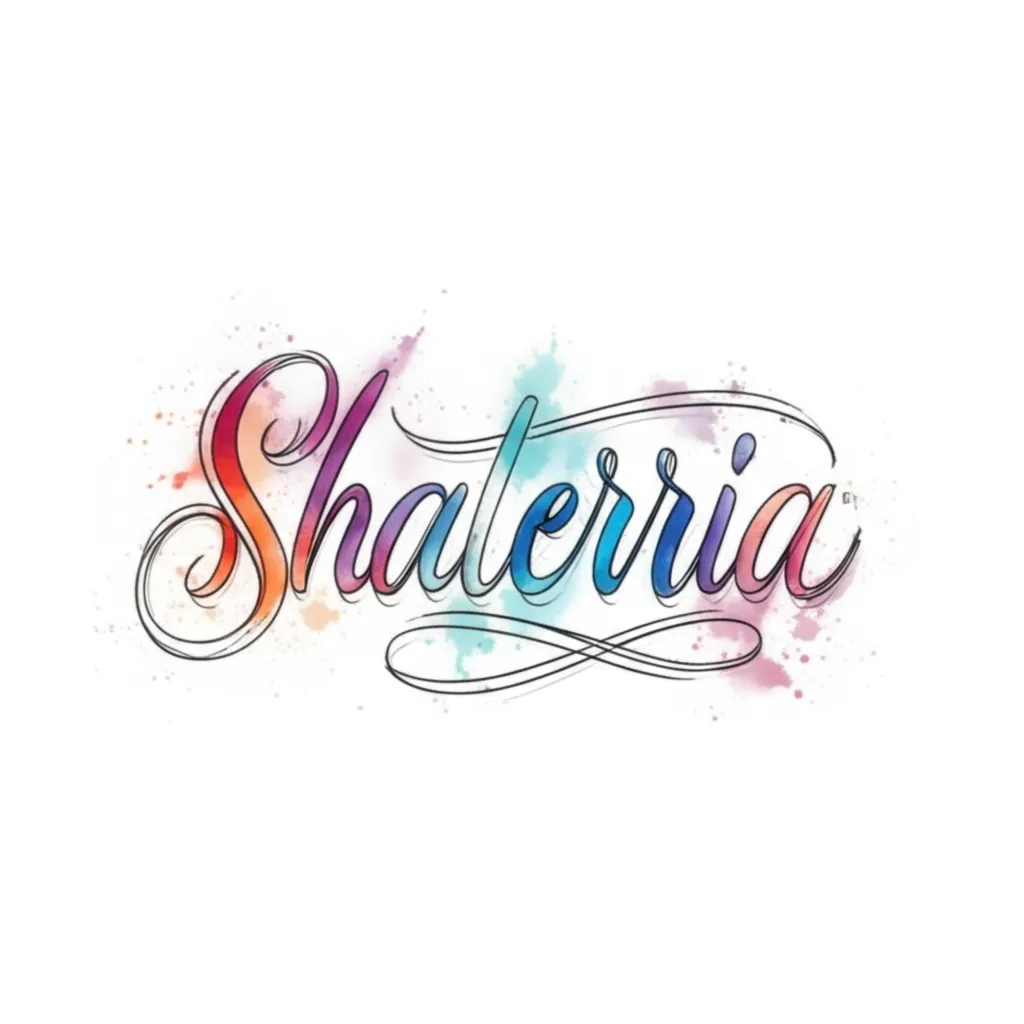 Shatarria Watercolor Name Tattoo Design Shatarria Watercolor Name Tattoo Design