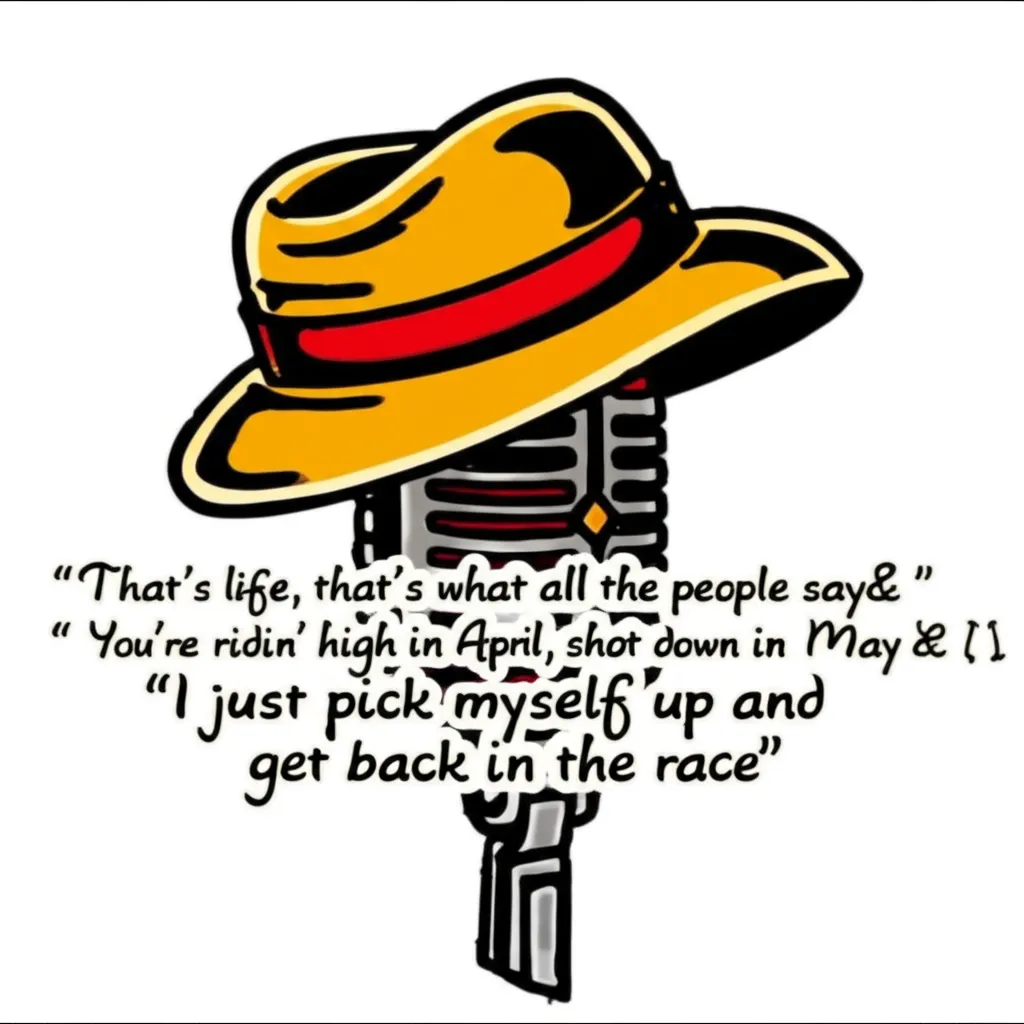 That's Life: Traditional Tattoo Design with Microphone and Fedora