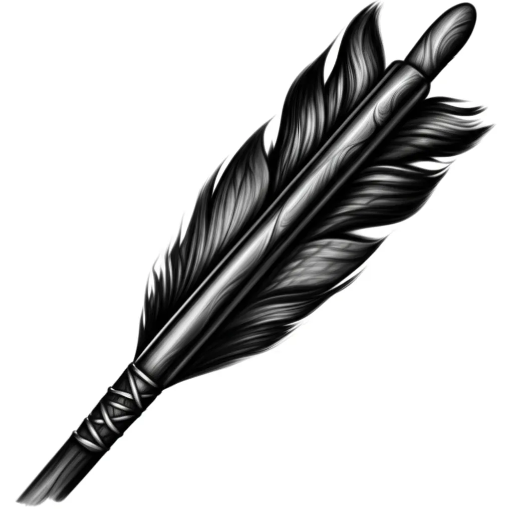 Realistic Arrow Weaving Through Skin Tattoo Design Realistic Arrow Weaving Through Skin Tattoo Design