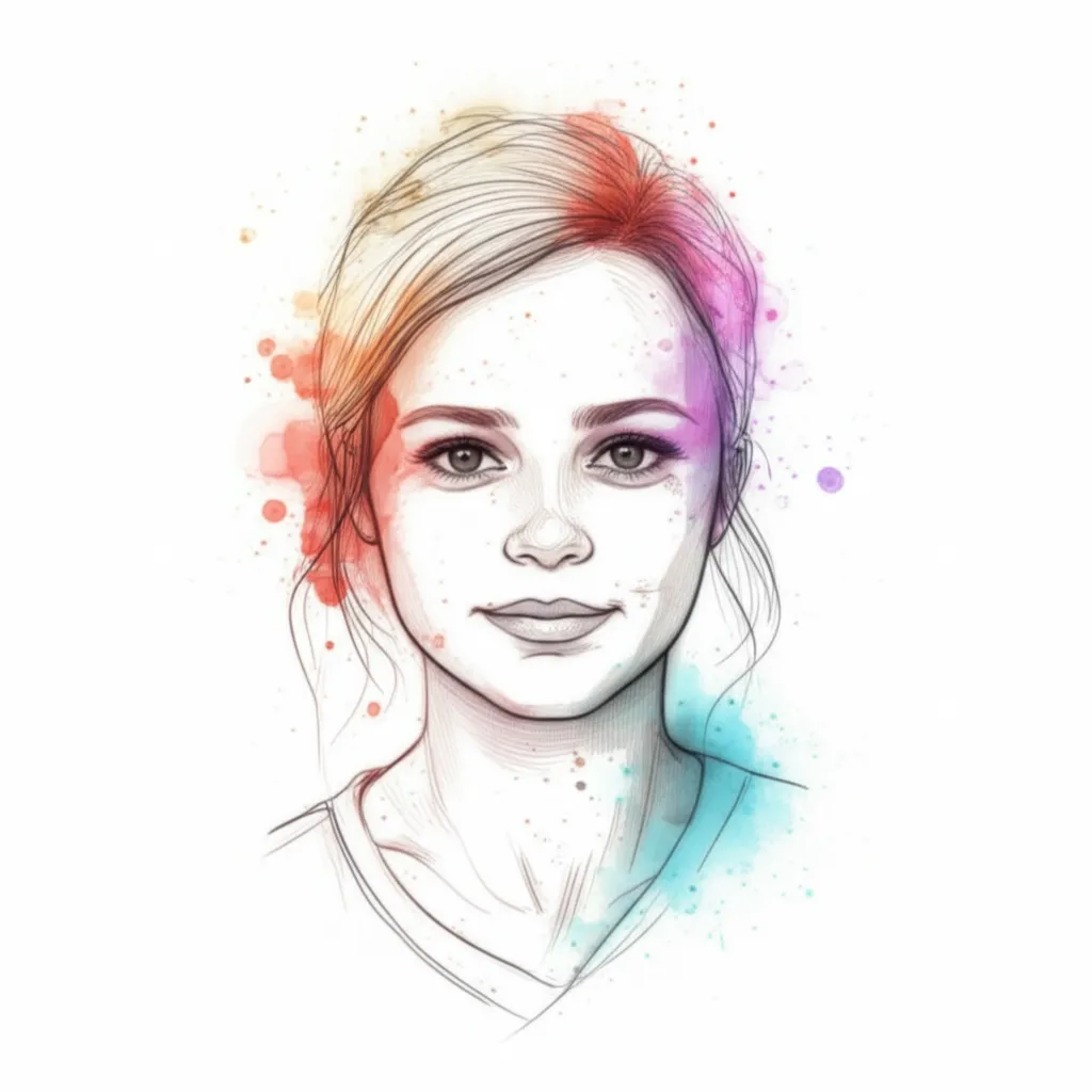 Watercolor Name Tattoo Design: Billy, Nathaniel, Louis, Clara on Forearm