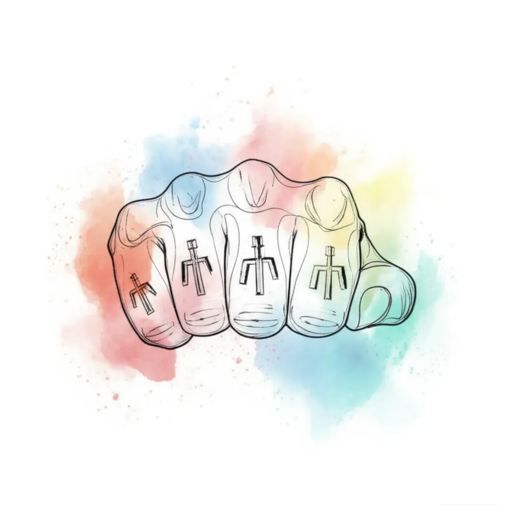 Watercolor Knuckle Tattoo Ideas: Designs & Inspiration Watercolor Knuckle Tattoo Ideas: Designs & Inspiration