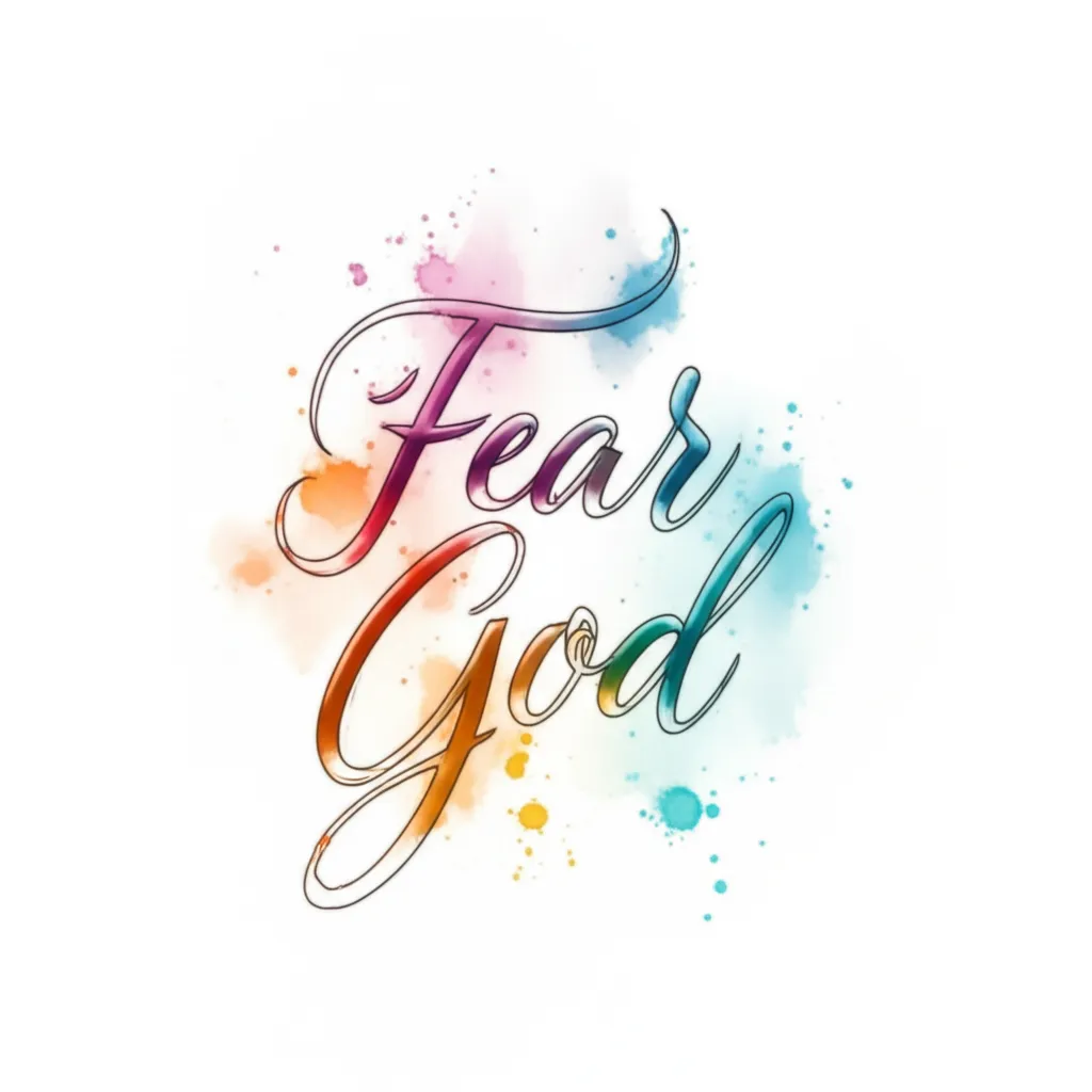 Fear God Watercolor Tattoo Design: Meaning and Inspiration Fear God Watercolor Tattoo Design: Meaning and Inspiration