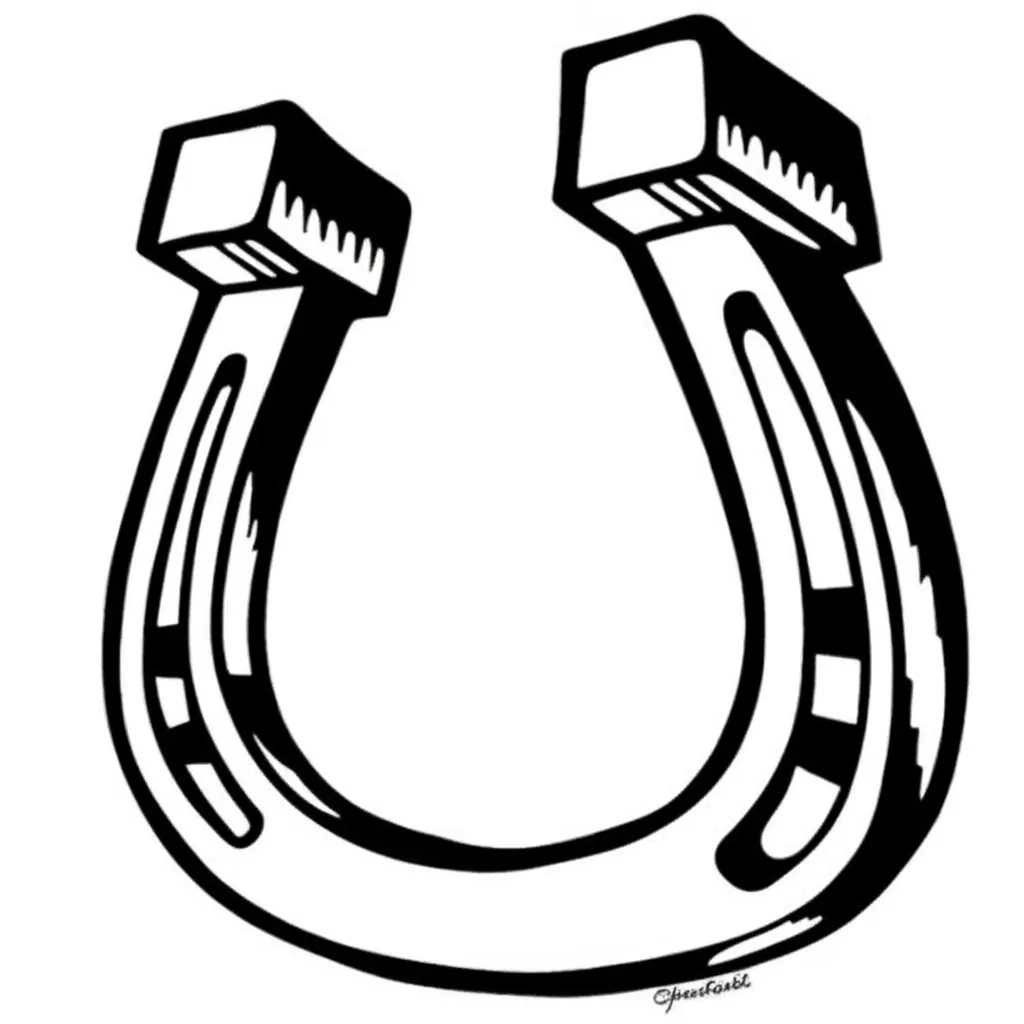 Graffiti Style Horseshoe Tattoo Design Graffiti Style Horseshoe Tattoo Design