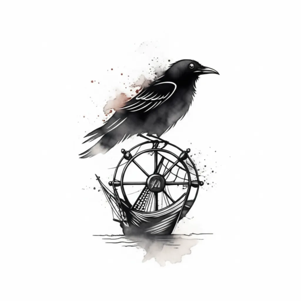 Crow Nest Ship Tattoo: A Jack Sparrow Inspired Design