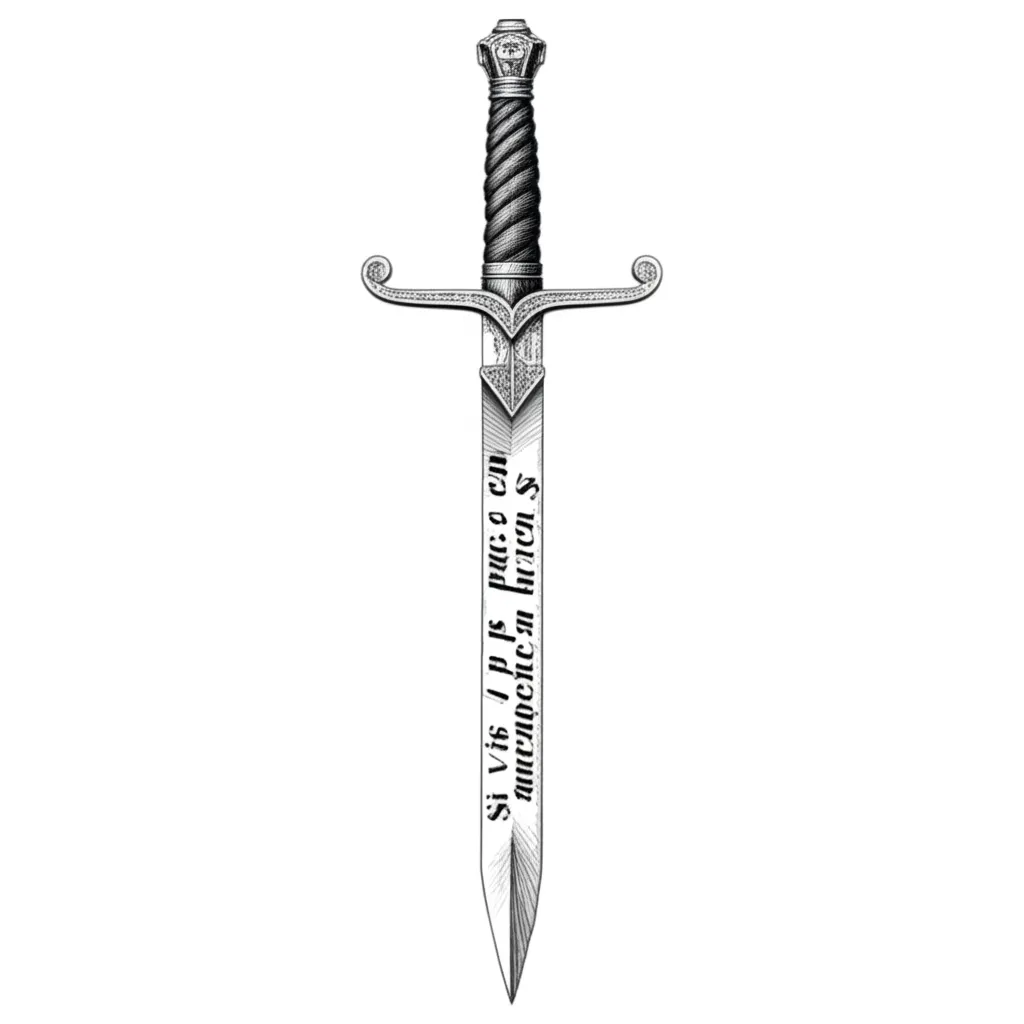 Si Vis Pacem Parabellum Sword Tattoo Design Si Vis Pacem Parabellum Sword Tattoo Design