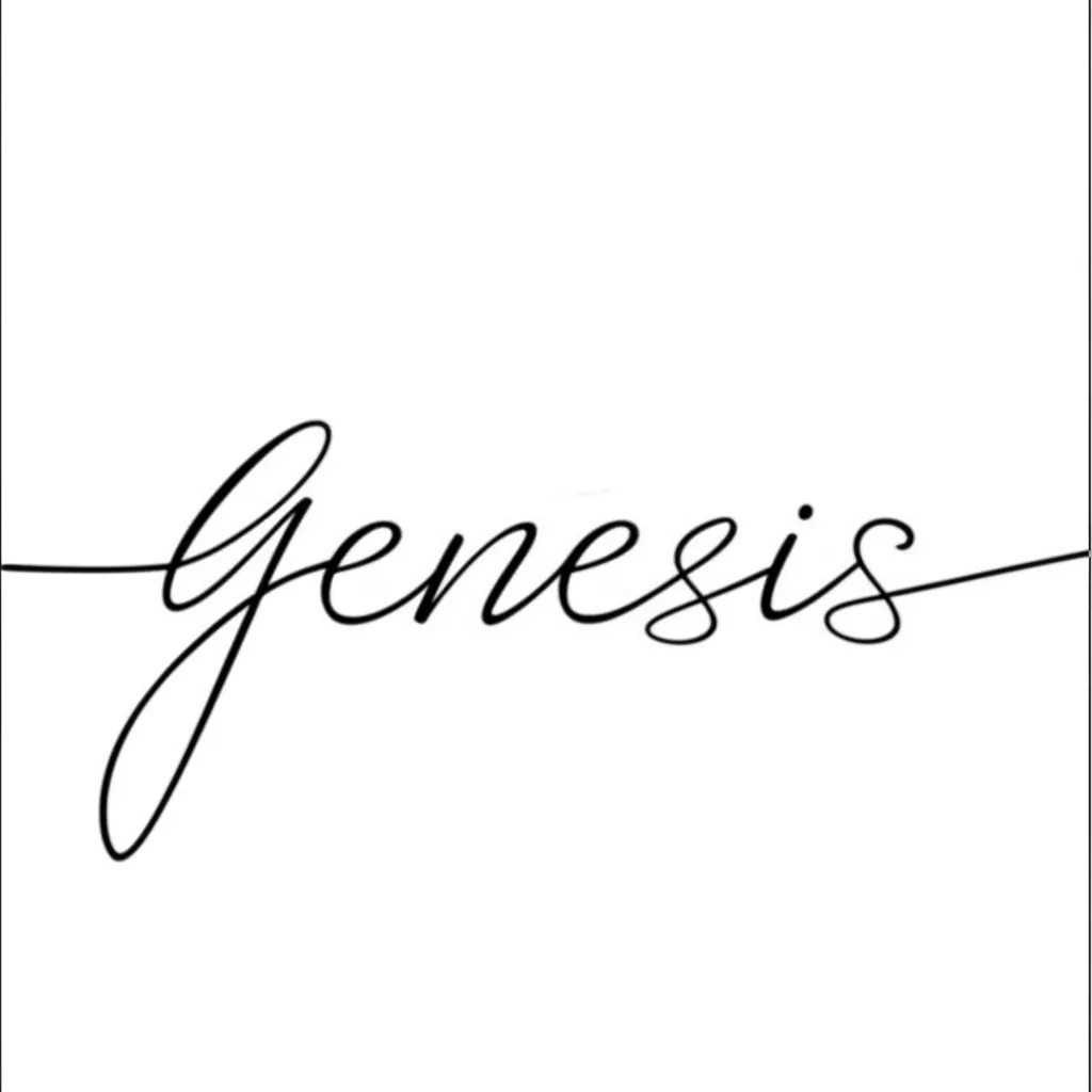 Genesis Minimalist Tattoo Design Ideas