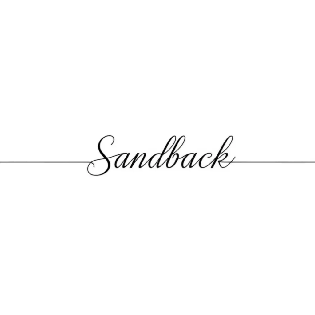 Sandback Minimalist Name Tattoo in Old Font Sandback Minimalist Name Tattoo in Old Font