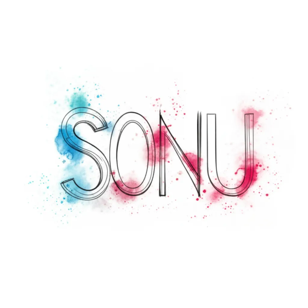 SONU Watercolor Tattoo Design