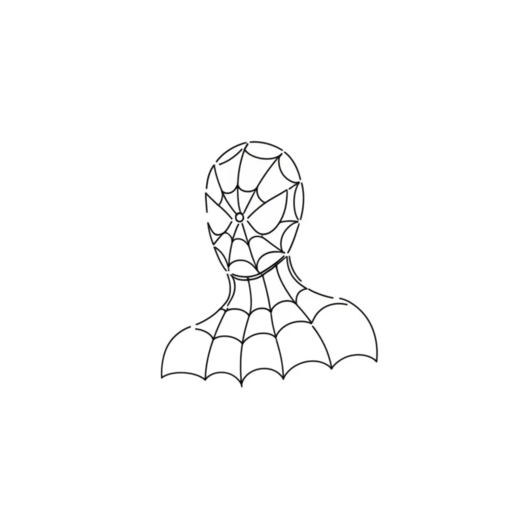Minimalist Spider-Man Tattoo Design