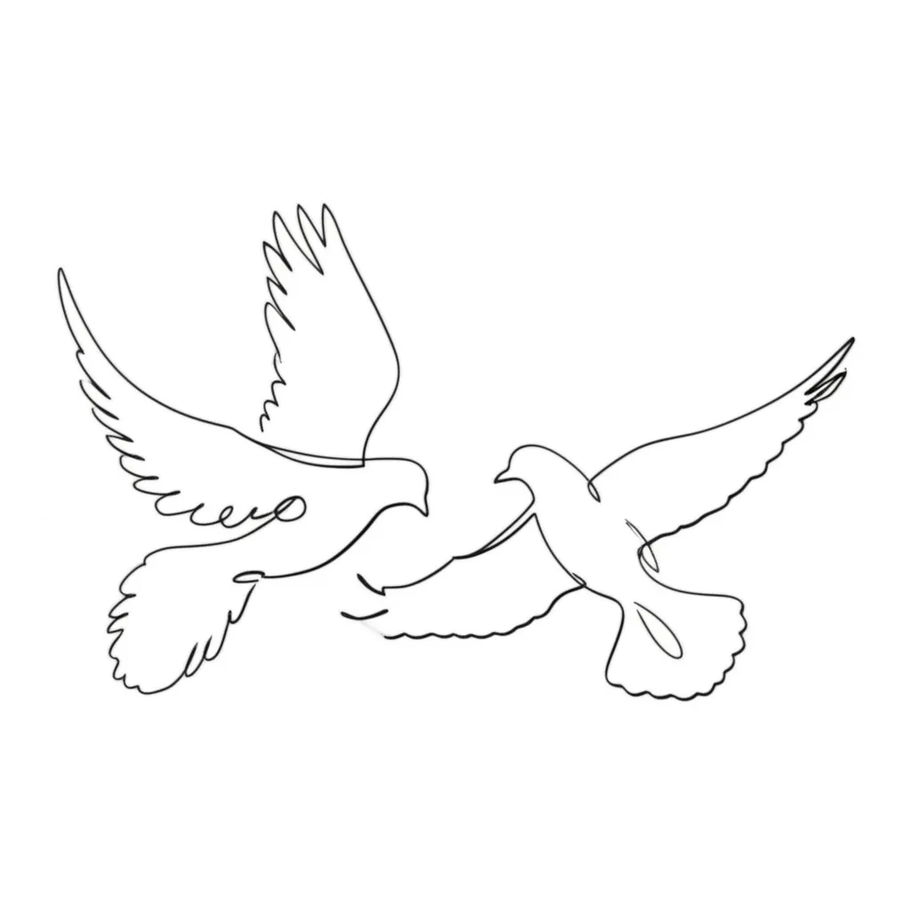Minimalist Dove and Crow Tattoo: Symbolism & Design Ideas