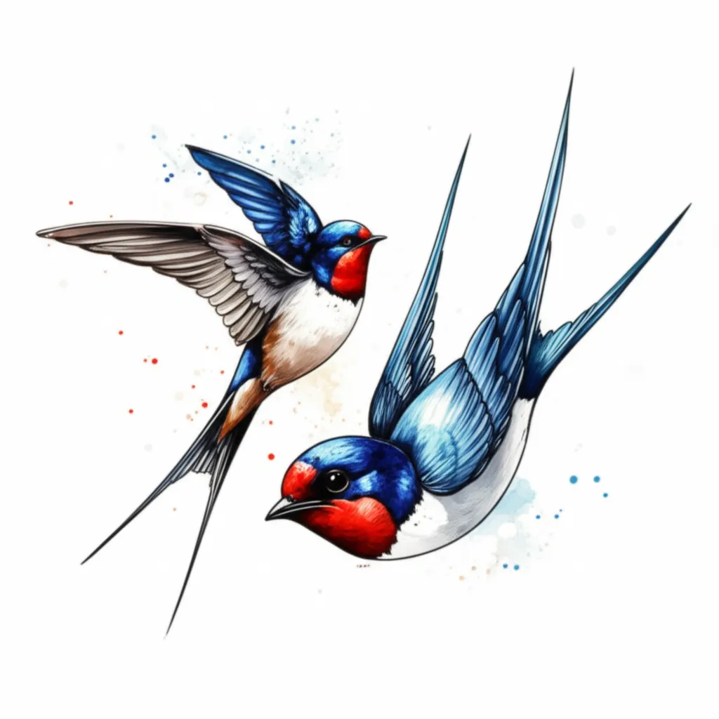 Watercolor Swallow Tattoo: Meaning, Design Ideas & Inspiration