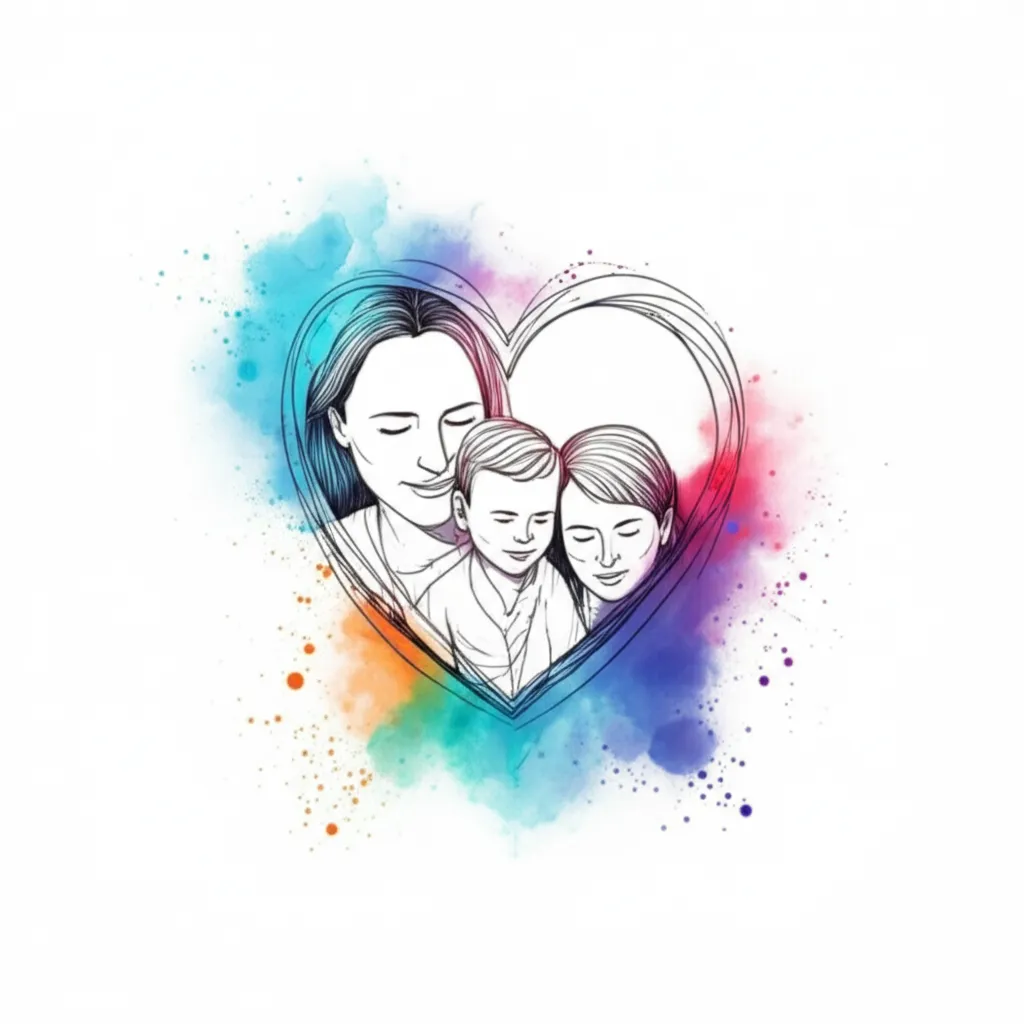 Watercolor Family Love Tattoo: Meaning, Design & Ideas