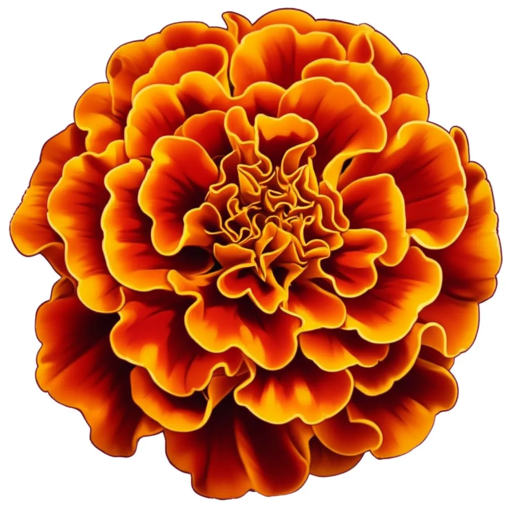 Marigold Cosmo Flower Neo-Traditional Tattoo Design Marigold Cosmo Flower Neo-Traditional Tattoo Design