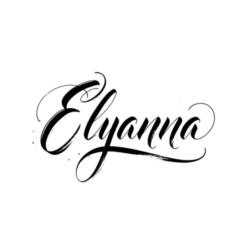 Elyanna Calligraphy Tattoo Design Elyanna Calligraphy Tattoo Design