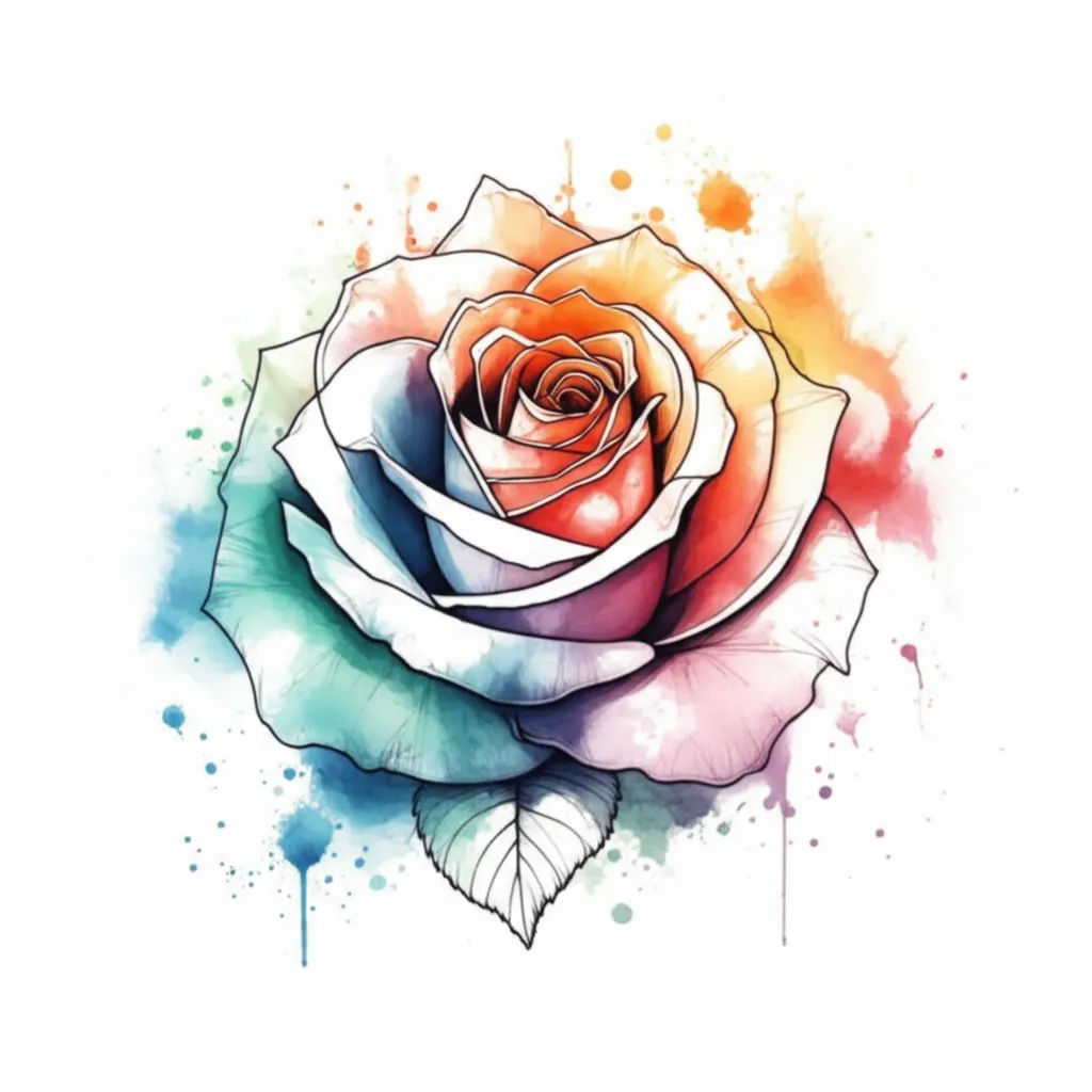 Watercolor Money Rose Tattoo: Meaning, Designs & Ideas Watercolor Money Rose Tattoo: Meaning, Designs & Ideas