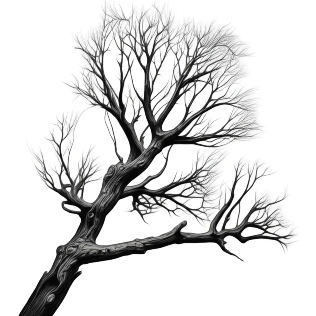 Realistic Tree Branches Tattoo Design