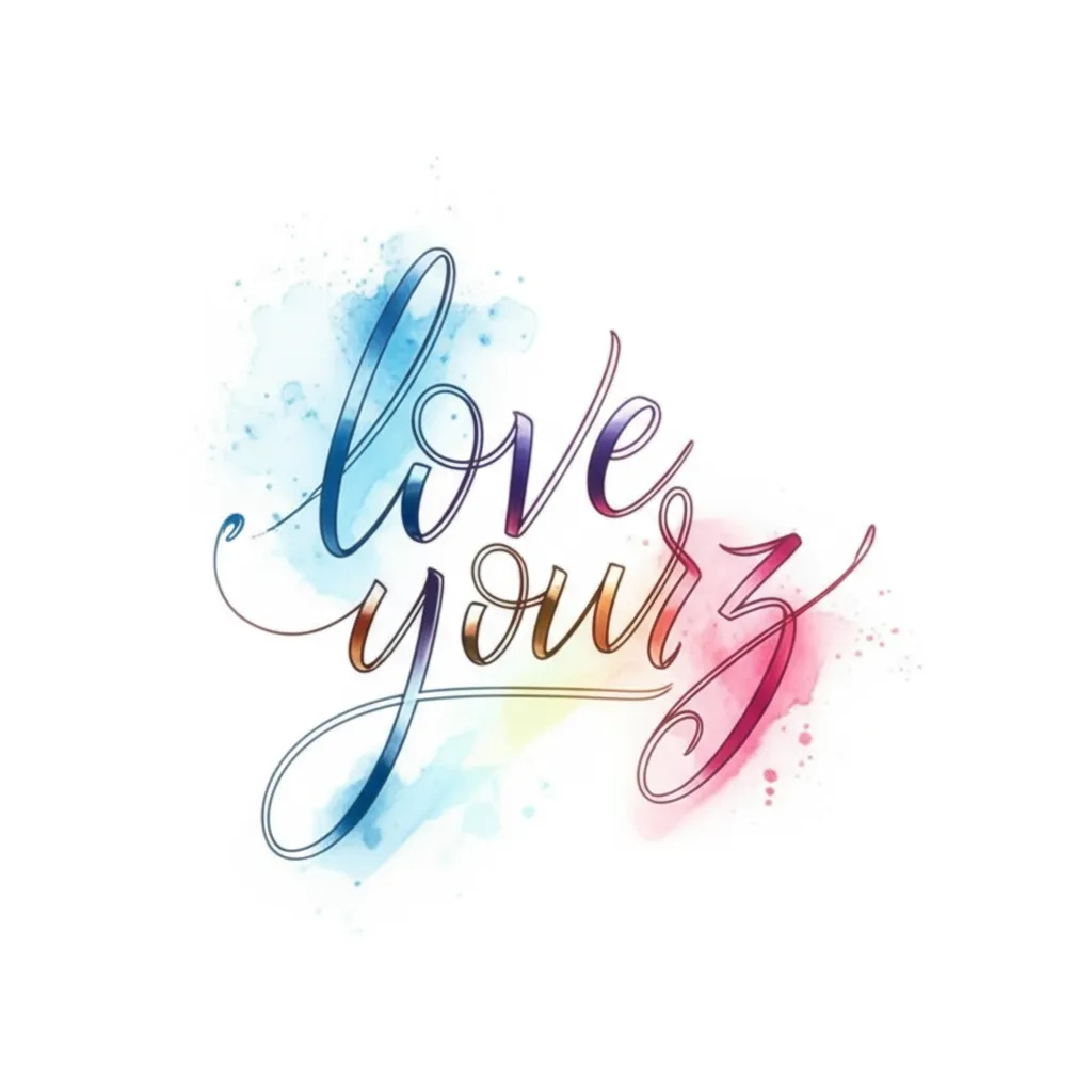 Love Yourz Watercolor Tattoo: Meaning and Design Ideas