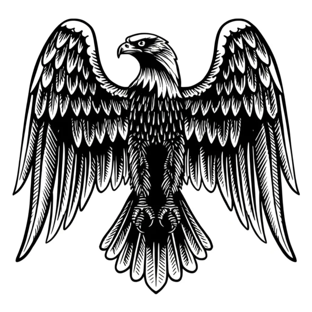 Blackwork Eagle Tattoo Design - Powerful and Bold Ink Blackwork Eagle Tattoo Design - Powerful and Bold Ink