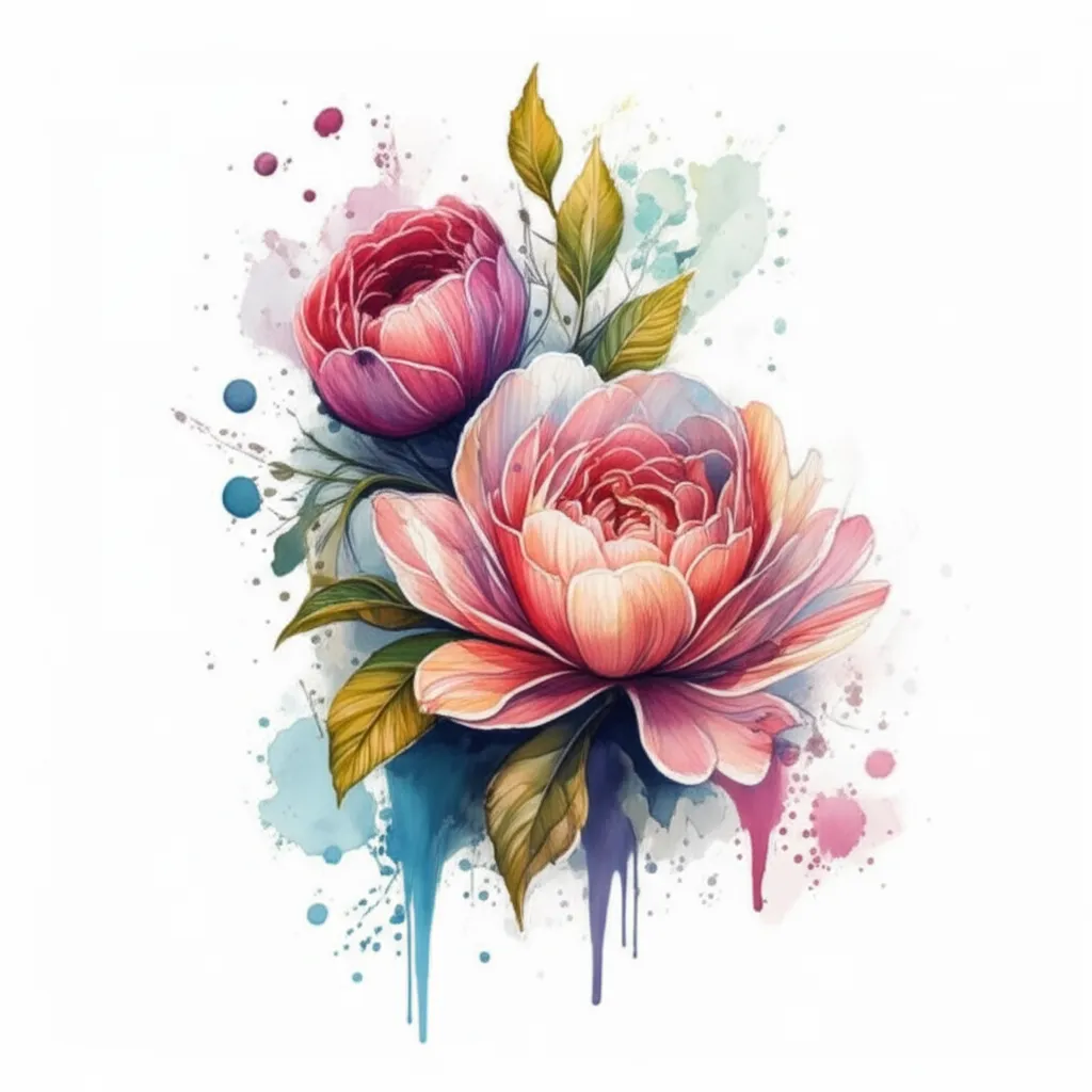 Watercolor Flower Tattoo with Bible Verse Sleeve Design Watercolor Flower Tattoo with Bible Verse Sleeve Design