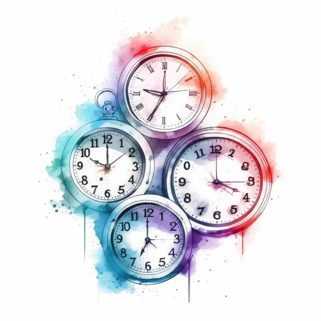 Watercolor Clock Tattoo Design: Meaning and Ideas