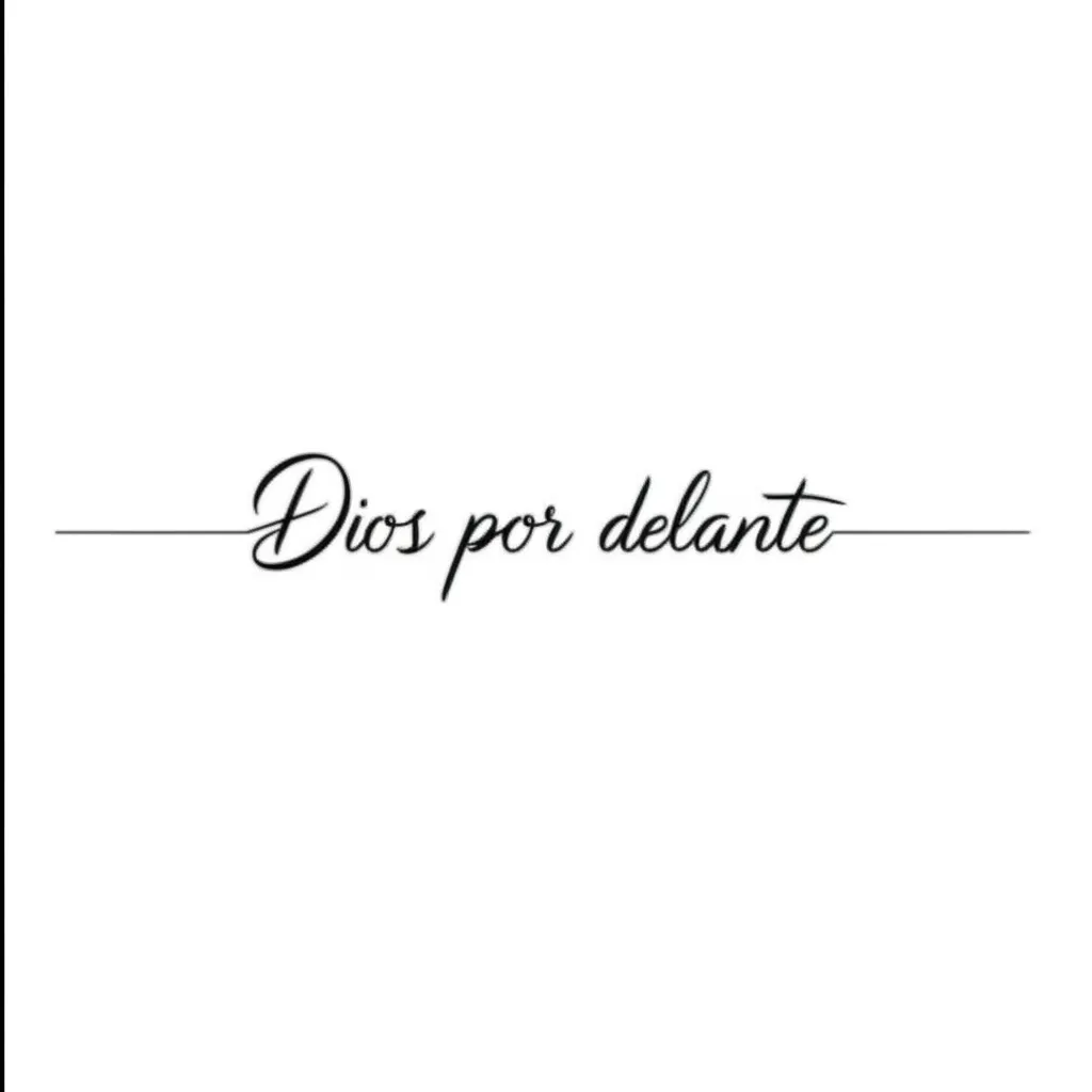 Dios Por Delante Minimalist Tattoo Design Dios Por Delante Minimalist Tattoo Design