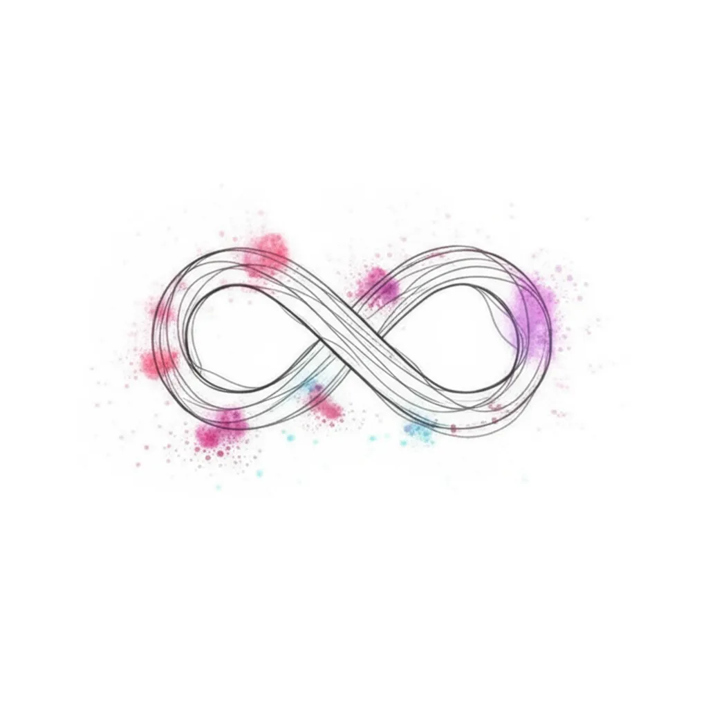 Watercolor Infinity Tattoo for Sisters: Meaning & Ideas Watercolor Infinity Tattoo for Sisters: Meaning & Ideas